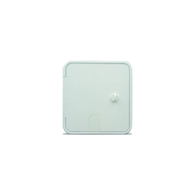 B and B Molders 94339 Square Electric Cable Hatch, Large w/Open Back and Thumb Latch, Polar White -Modern Boat Sales & Service