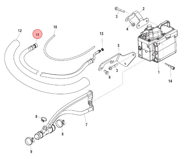 * 865257A03 MERCURY MARINE QUICKSILVER FUEL LINE KIT/120G -Modern Boat Sales & Service