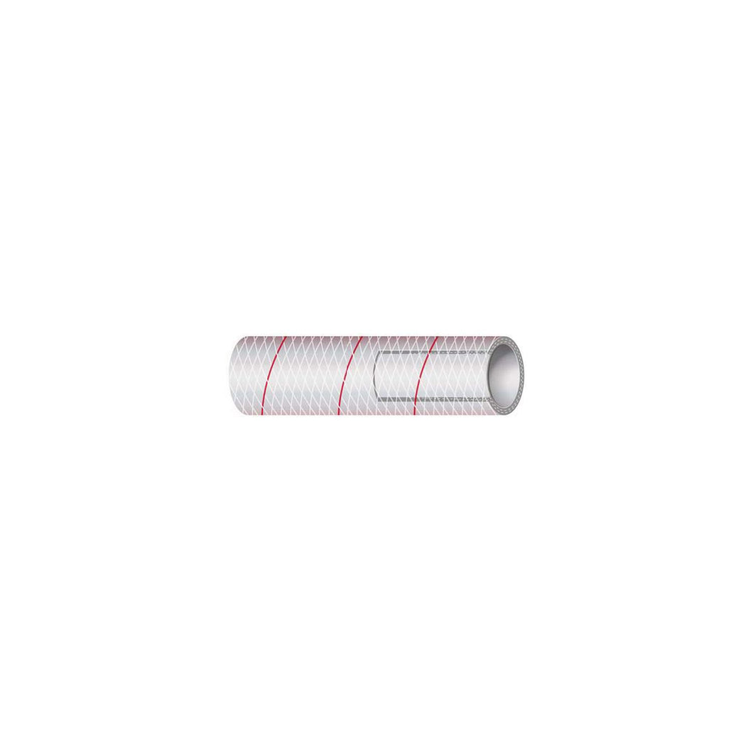 Shields Marine Hose Clear Reinforced Series 162 PVC Tubing with Red Tracer -Modern Boat Sales & Service
