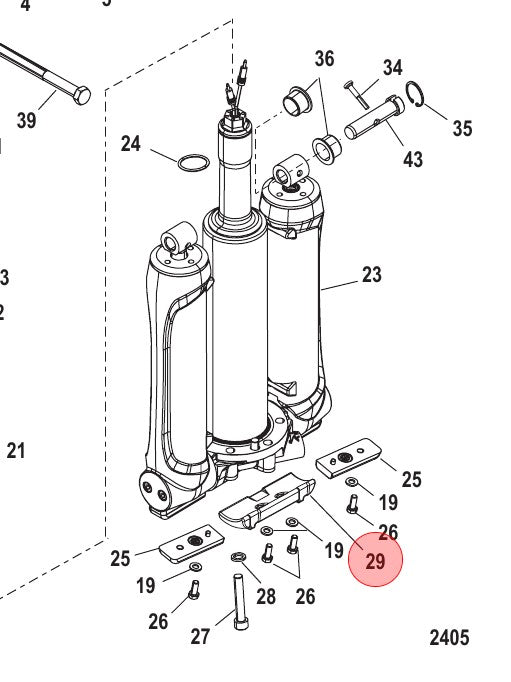 * 880653 Mercury Marine VERADO TRIM ZINC/H3 -Modern Boat Sales & Service