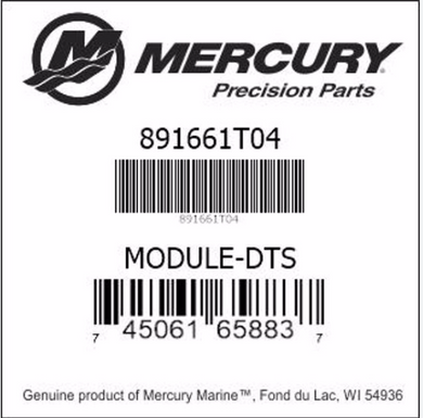 * 891661T04 Mercury Marine DTS Command #69 Module / 320E -Modern Boat Sales & Service
