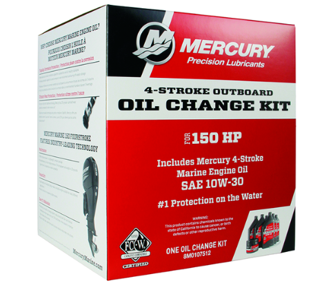 *#8M0107512 Mercury Marine 4 Stroke Marine Oil change Kit ss 8M0188357/PS