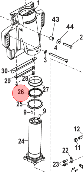 8M0217558 Mercury Marine Seal / 255D -Modern Boat Sales & Service