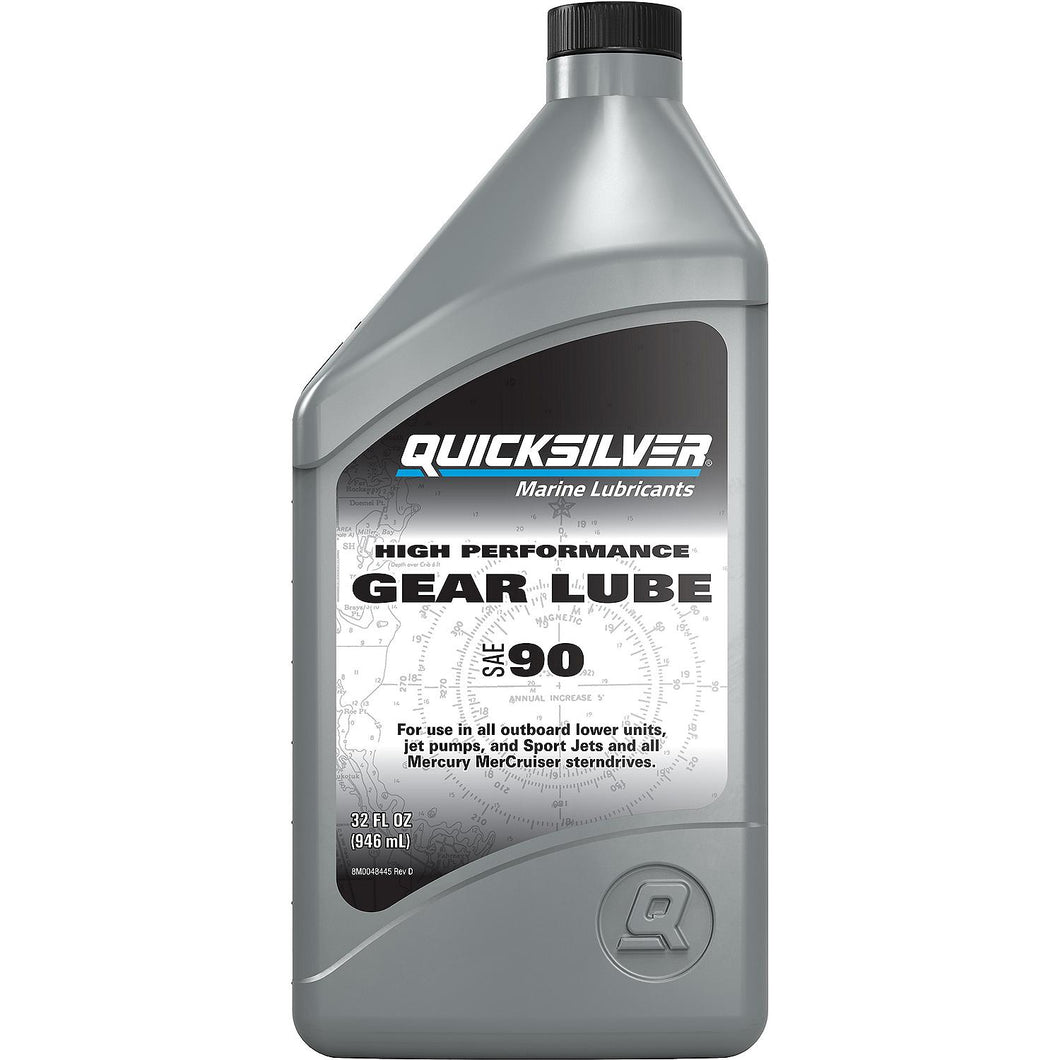 Quicksilver 92-8M0222065 High Performance Gear Lube SAE-90, 32 oz. -Modern Boat Sales & Service