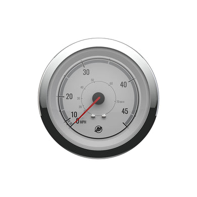 Quicksilver 8M6020075 Speedometer (45mph), White/Chrome -Modern Boat Sales & Service