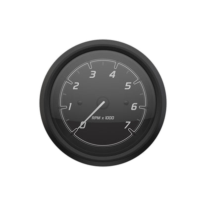 Quicksilver 8M6020098 Tachometer (7,000rpm), Black/Matte Black -Modern Boat Sales & Service
