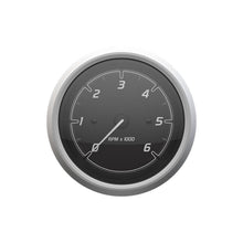 Quicksilver 8M6020109 Tachometer (6,000rpm), Black/Brushed Stainless -Modern Boat Sales & Service