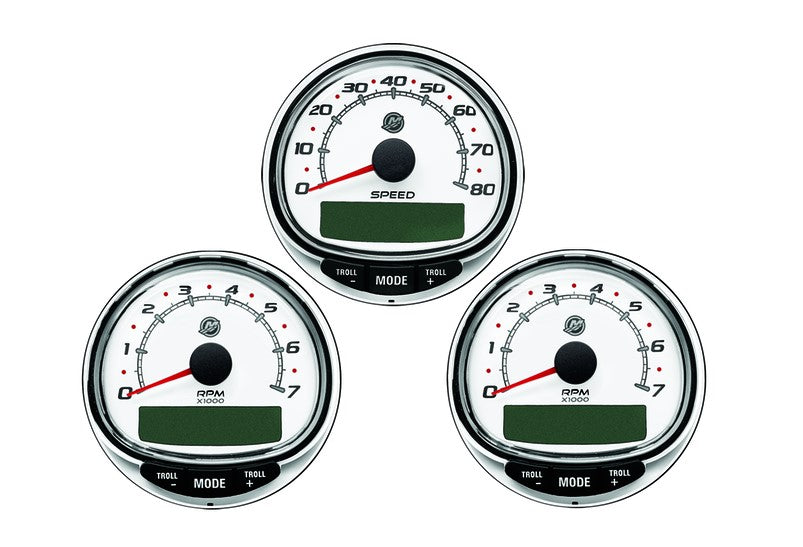 * 8M0185892 Mercury Marine Tach/Speed White Dual /G4 -Modern Boat Sales & Service
