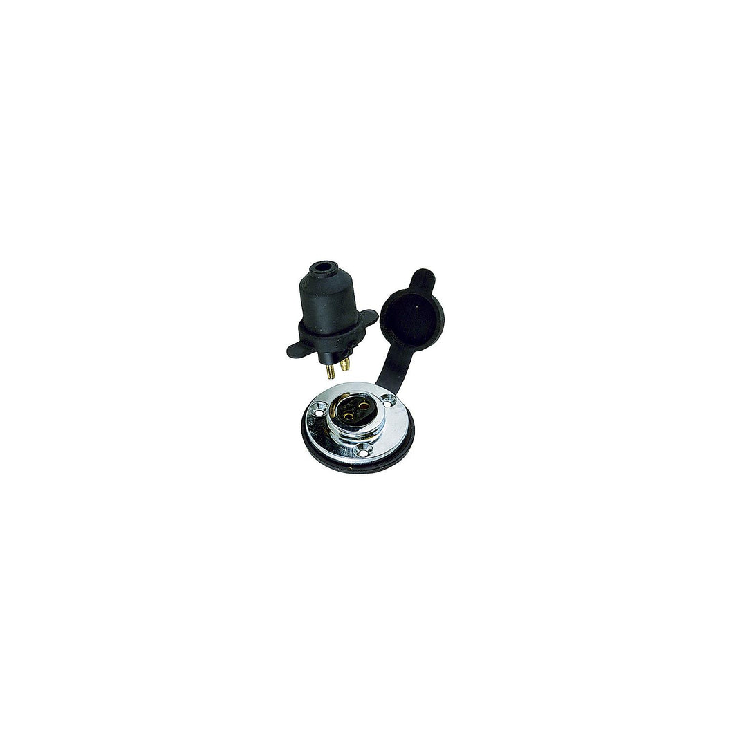 Chrome Plated Brass Watertight Deck Connection -Modern Boat Sales & Service
