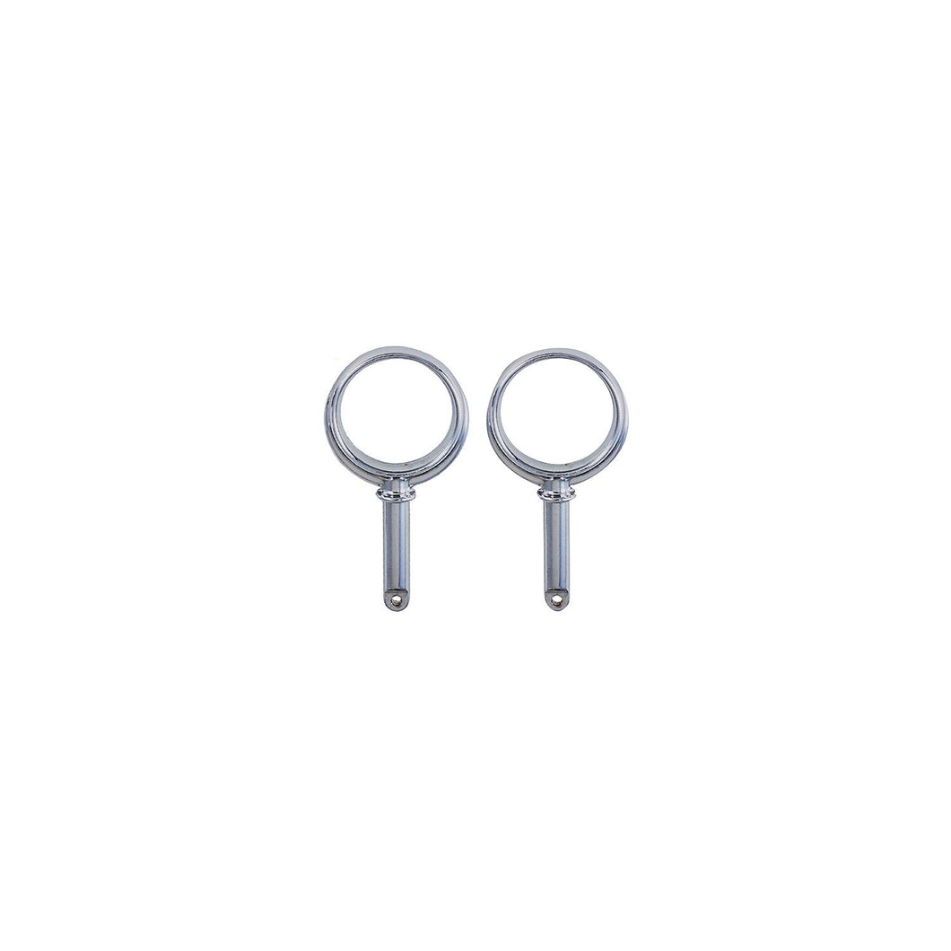 Round Type Rowlock Horns Chrome Plated Zinc -Modern Boat Sales & Service