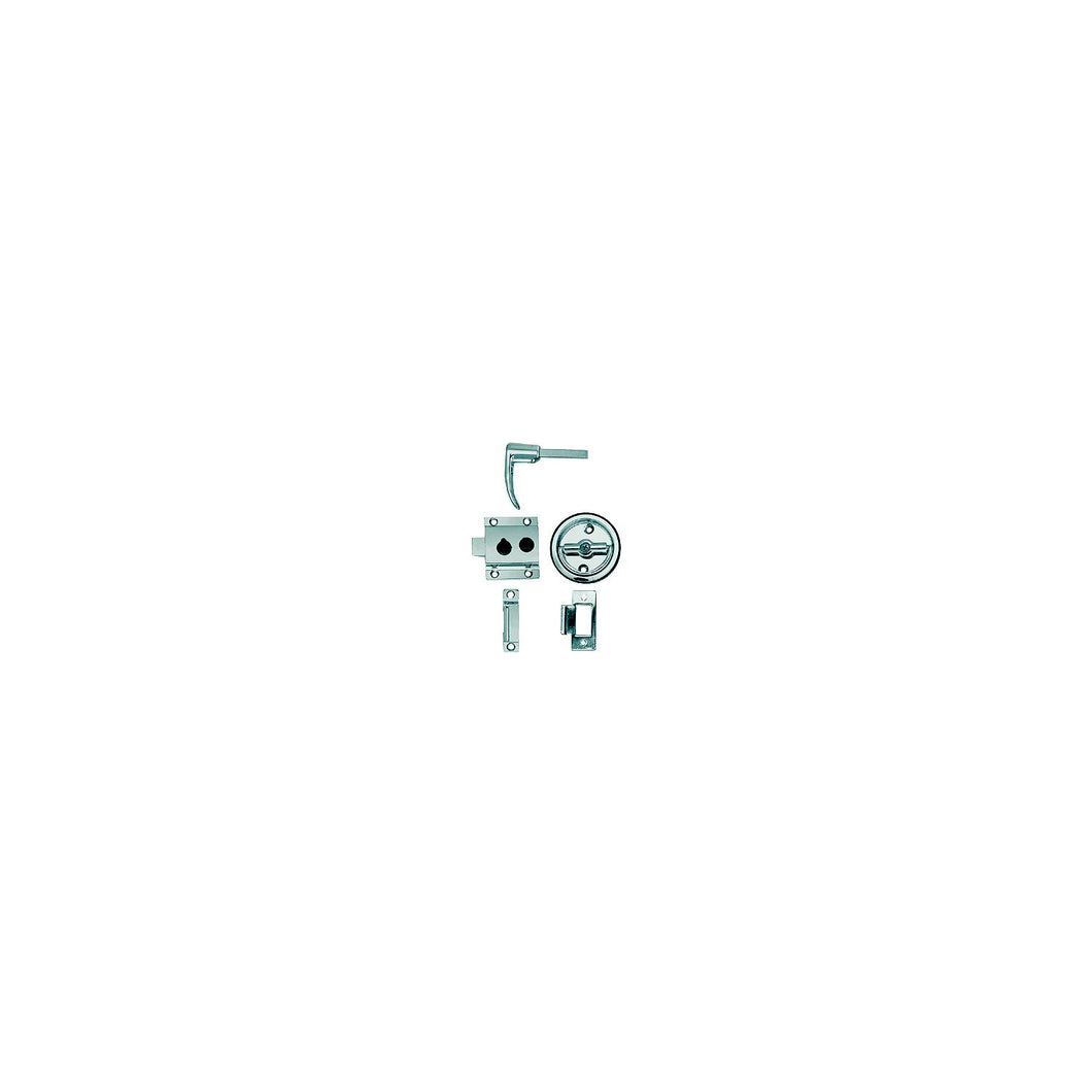 Perko 1280DP0CHR Flush Cup Rim Latch Set, w/Flush Strike, 3/4