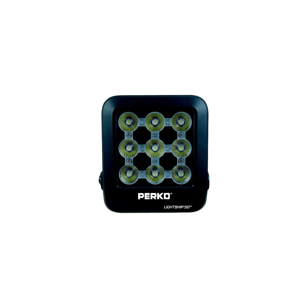Perko 1643050F0B High Performance LED Floodlight -Lightship 50, Black -Modern Boat Sales & Service