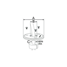 Scanstrut DSLP16BLK Cable Seal, Black Anodized Aluminum, fits 2-8mm cable Default Title -Modern Boat Sales & Service