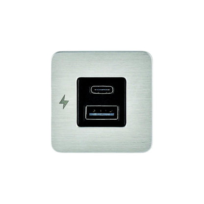 Scanstrut SCTILE11 USB-A & C Interior Charging Socket - Stainless Steel, 10-32V DC -Modern Boat Sales & Service