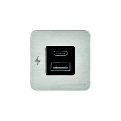 Scanstrut SCTILE11 USB-A & C Interior Charging Socket - Stainless Steel, 10-32V DC -Modern Boat Sales & Service