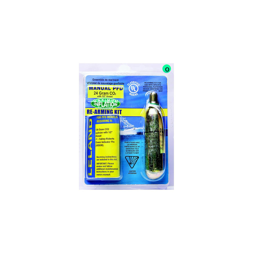 Leland 840AMU84204Z Inflatable PFD Rearming Kit, Manual, 24-Gram -Modern Boat Sales & Service