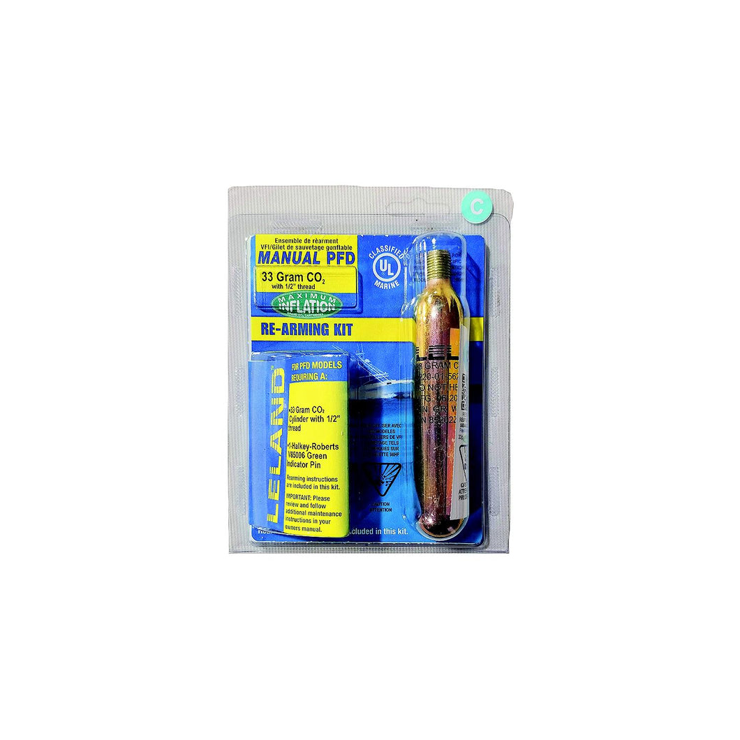 Leland 840AMU85202Z Inflatable PFD Rearming Kit, Manual, 33-Gram -Modern Boat Sales & Service