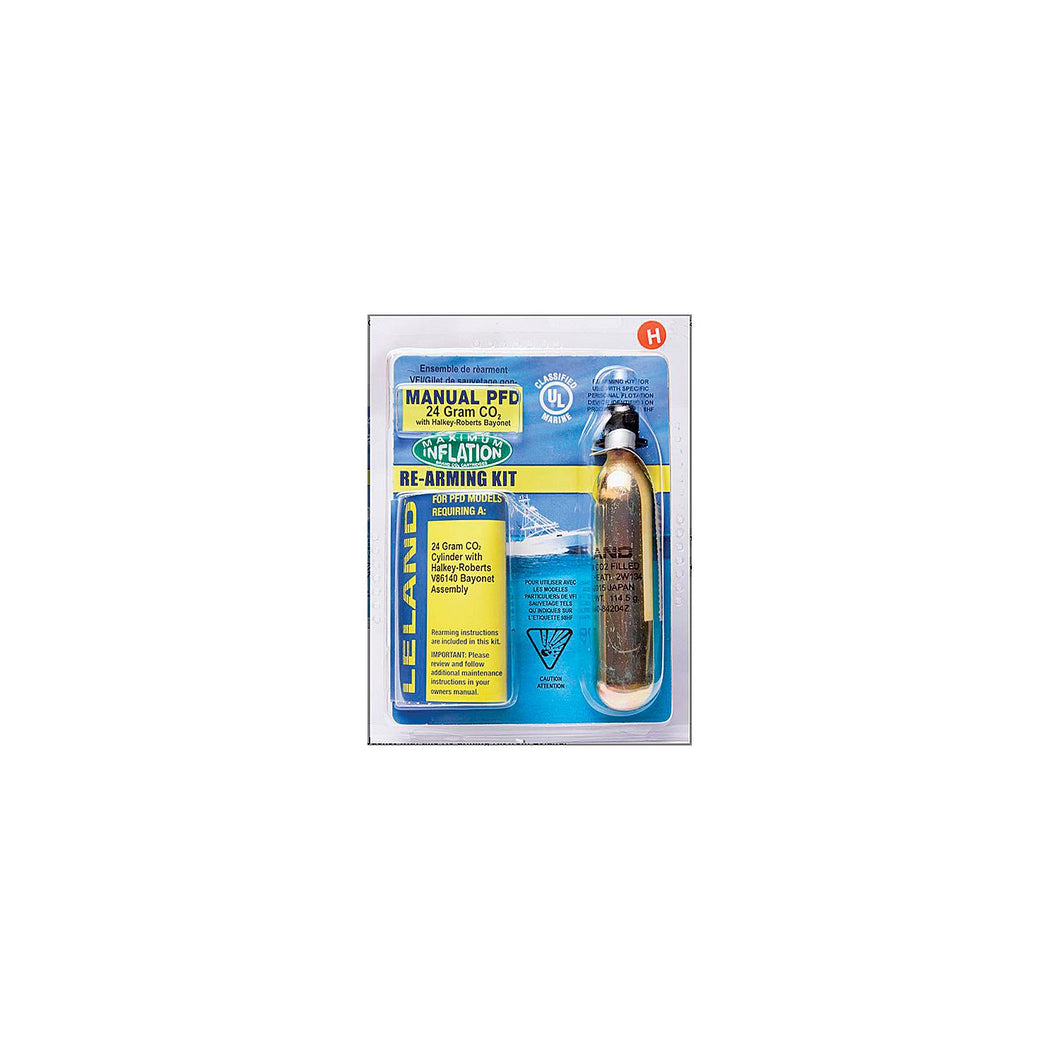 Leland V8616084204Z Rearm Kit 24 Gram Co2 With Bayonet For Manual Inflable PFD -Modern Boat Sales & Service