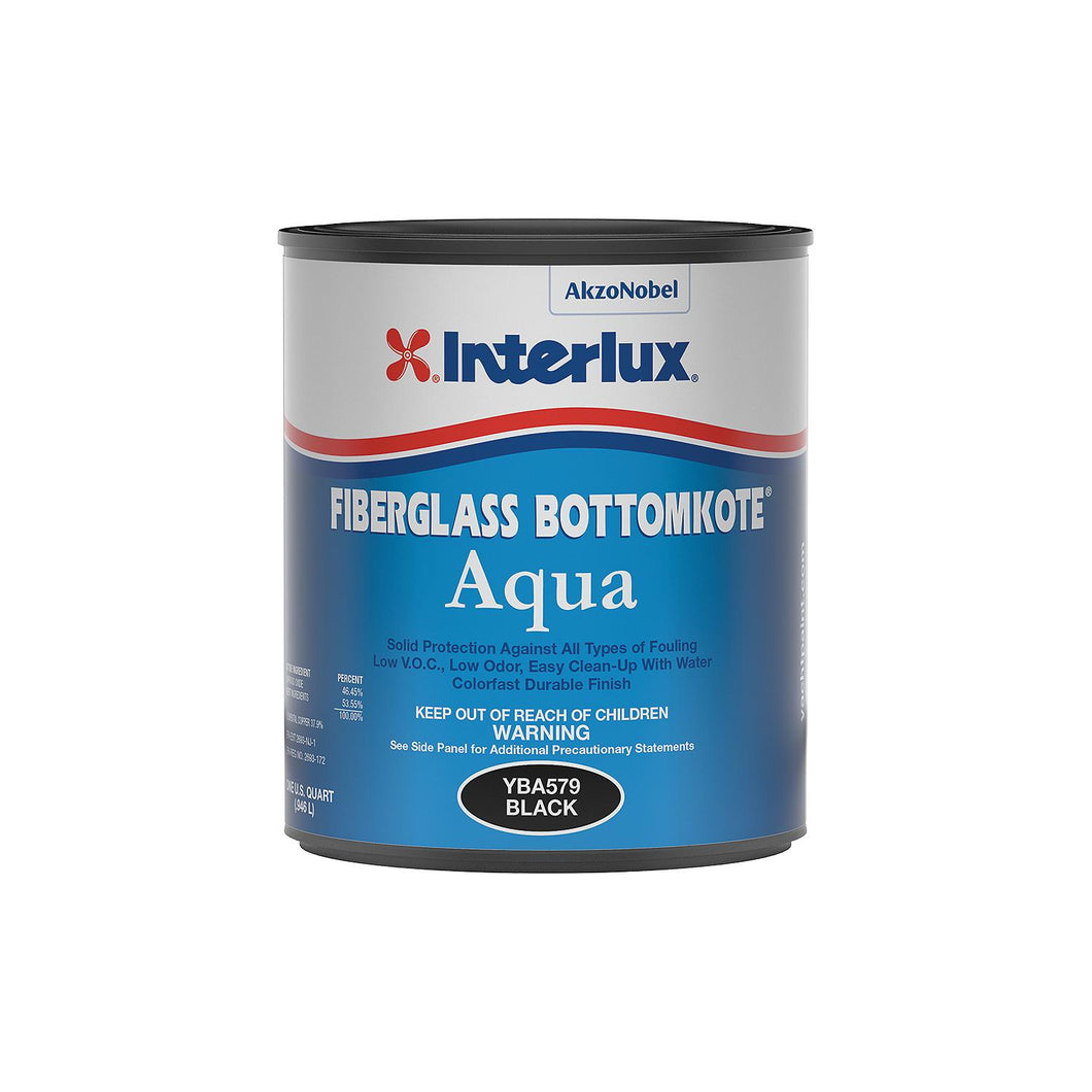 Interlux YBA579Q Fiberglass BottomkoteÂ® Aqua, Black, Qt. -Modern Boat Sales & Service