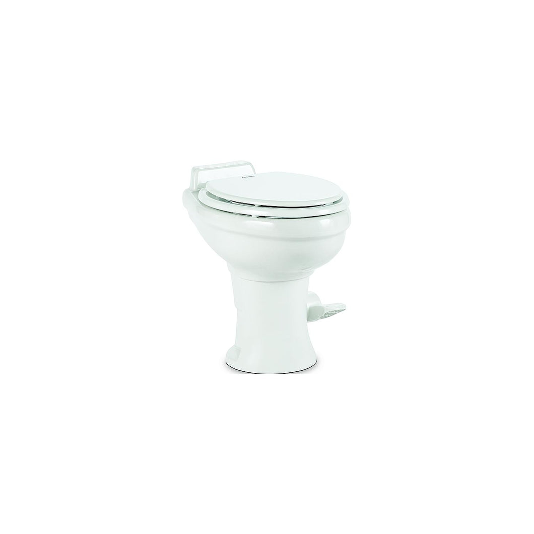 Dometic 320 Series Standard Height Toilet w/o Sprayer, White -Modern Boat Sales & Service