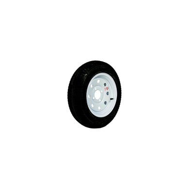 Loadstar Bias Tire and Wheel (Rim) Assembly K353, 530-12 4 Hole 6 Ply, White w/o Stripes, Modular -Modern Boat Sales & Service
