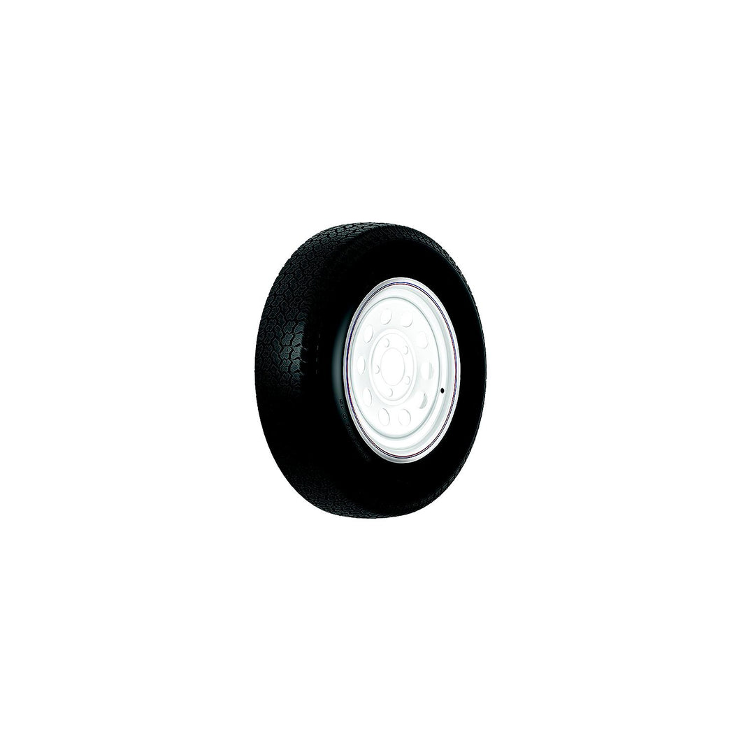 Loadstar Tire and Wheel (Rim) Assembly K550, ST205/75D15 5 Hole C Ply, White With Stripe, Modular -Modern Boat Sales & Service
