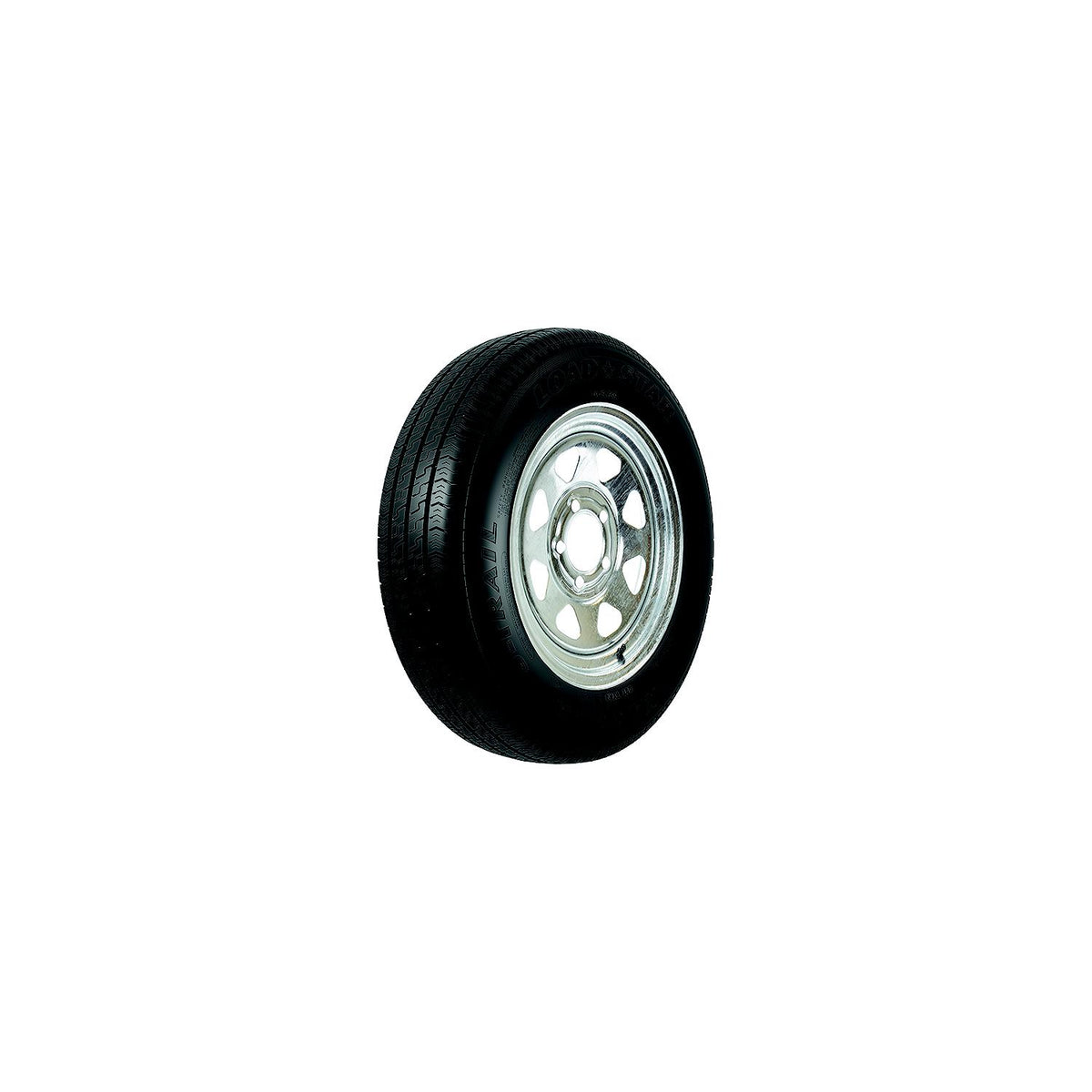 Loadstar Bias Tire and Wheel (Rim) Assembly KR25 ST145/R-12 5-Hole 8 Ply, Galvanized, Spoke -Modern Boat Sales & Service