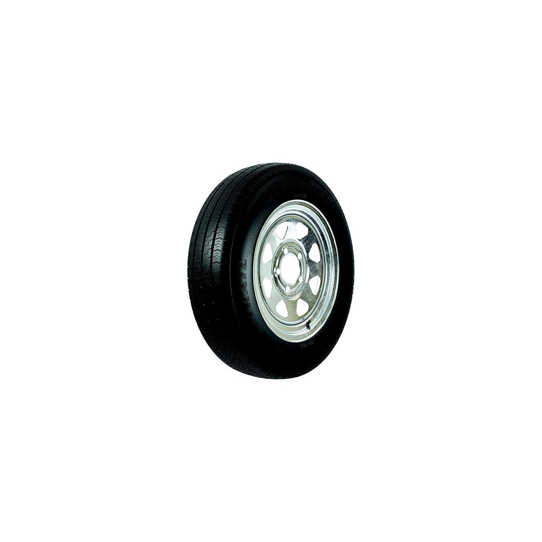 Loadstar Bias Tire and Wheel (Rim) Assembly KR25 ST145/R-12 5-Hole 8 Ply, Galvanized, Spoke -Modern Boat Sales & Service