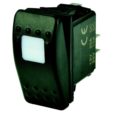 BEP 1001801 Weather Resistant Contura Rocker Switch, Off-On, SPST, 1/4