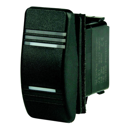 BEP 1001812 Weather Resistant Contura Rocker Switch, On-On, DPDT, 1/4" Blade Terminals, Illuminated Amber (2 Positions) Default Title -Modern Boat Sales & Service