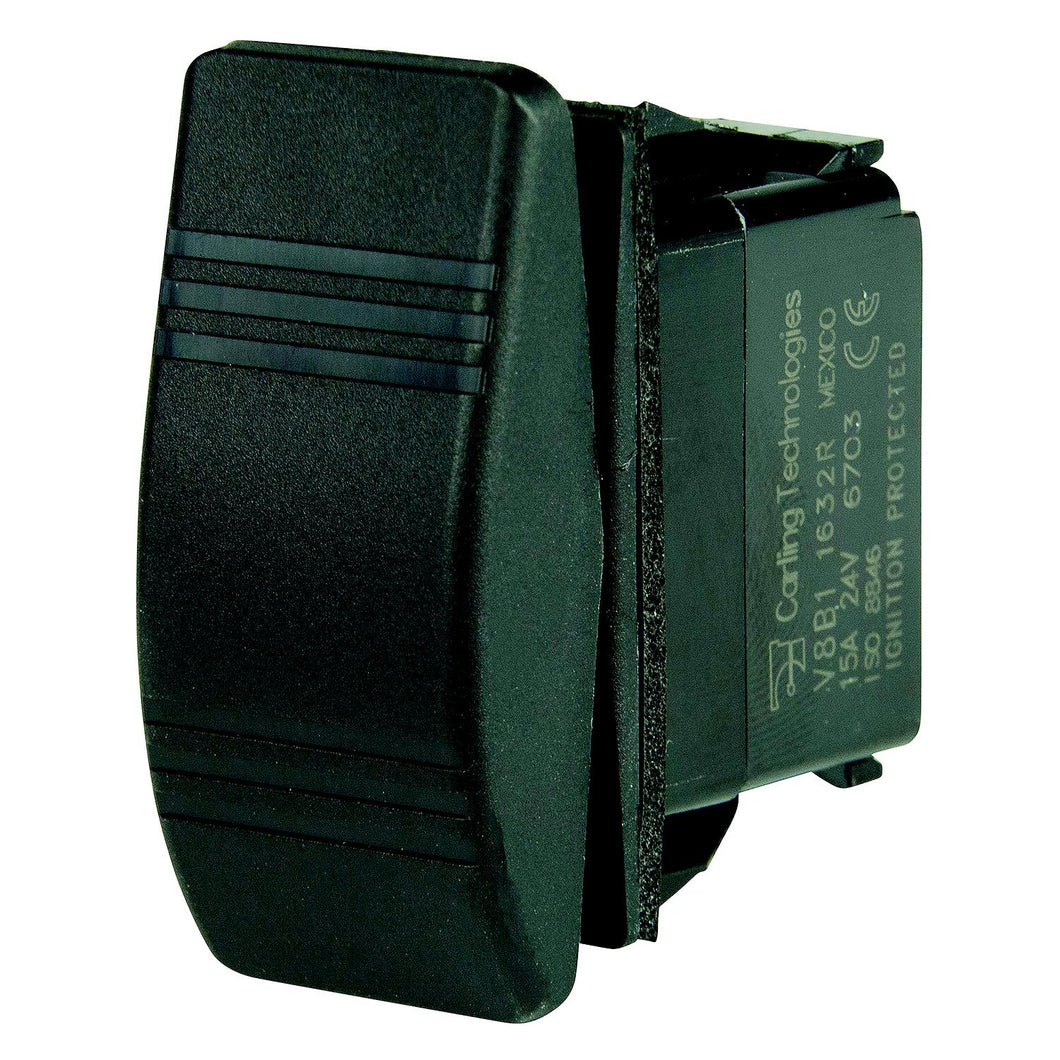 BEP 1001804 Weather Resistant Contura Rocker Switch, (On)/Off/(On), SPDT, 1/4