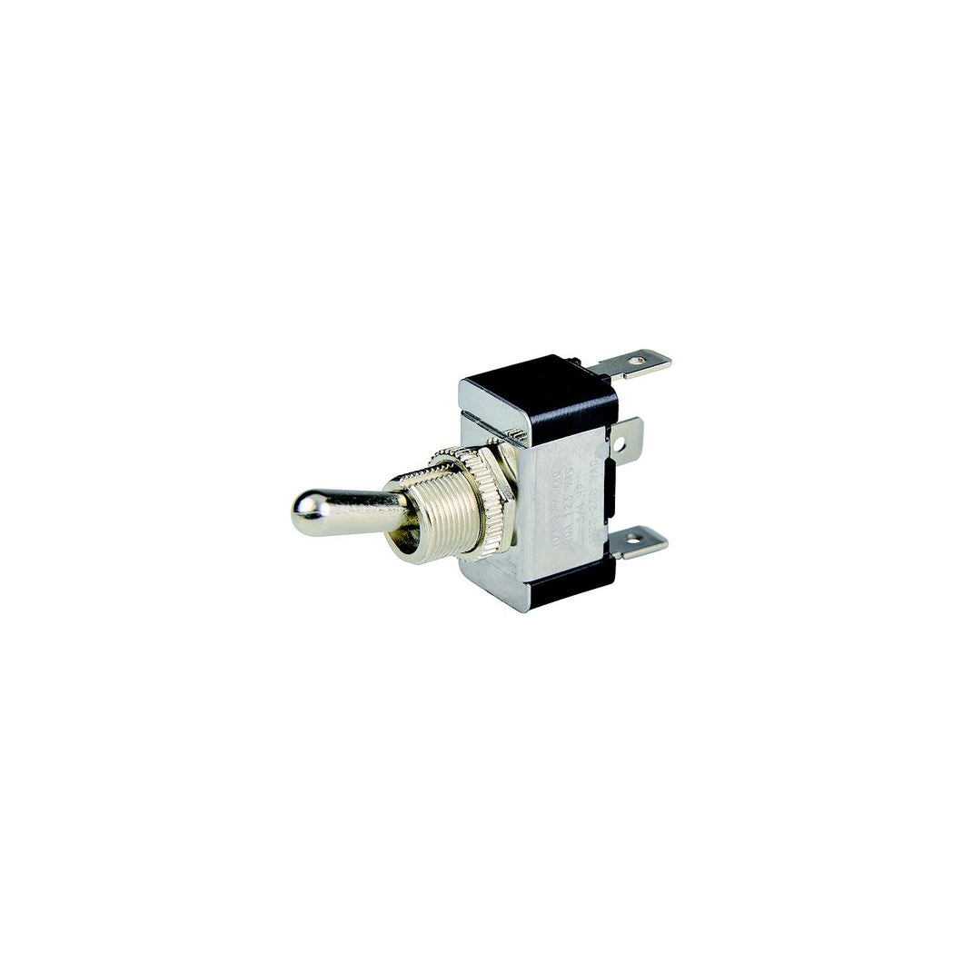 BEP 1002001 Chrome Plated Toggle Switch, On-Off-On, SPDT, 1/4