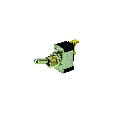 BEP 1002002 Chrome Plated Toggle Switch, Off-(On), SPST, #6â€“32 Screw Terminals -Modern Boat Sales & Service