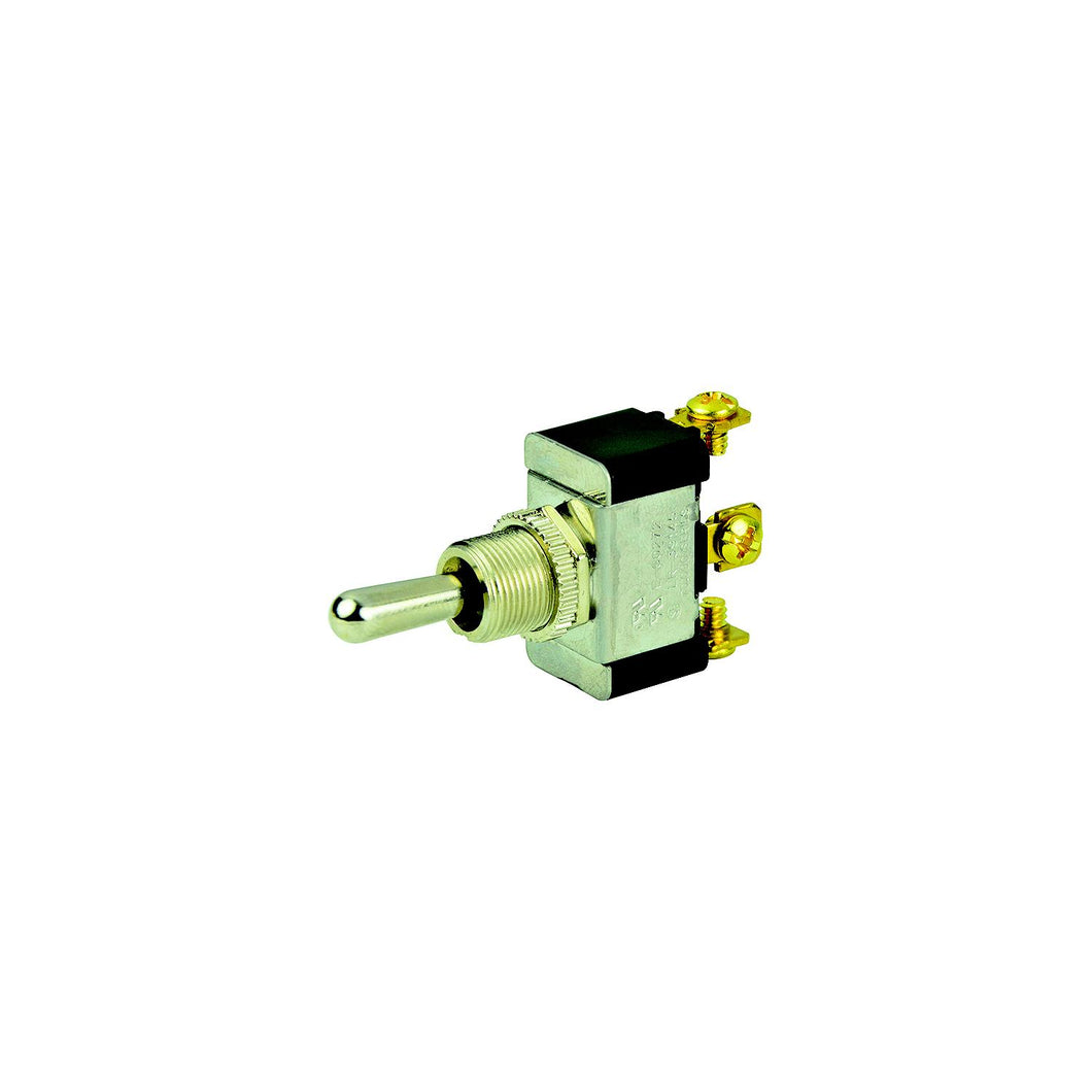 BEP 1002004 Chrome Plated Toggle Switch, (On)-Off-(On), SPDT, #6â€“32 Screw Terminals -Modern Boat Sales & Service