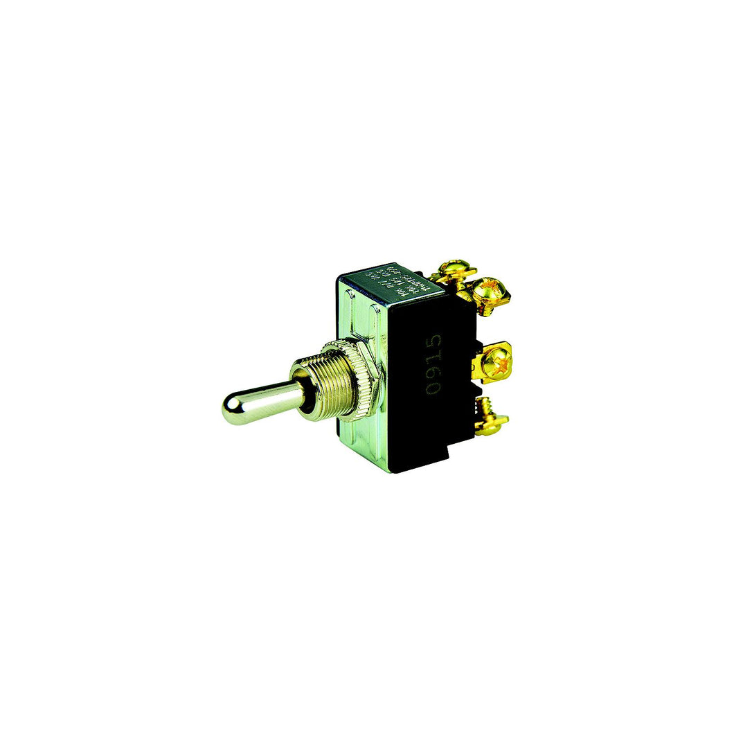 BEP 1002012 Chrome Plated Toggle Switch, (On)-Off-(On), DPDT, #6â€“32 Screw Terminals -Modern Boat Sales & Service