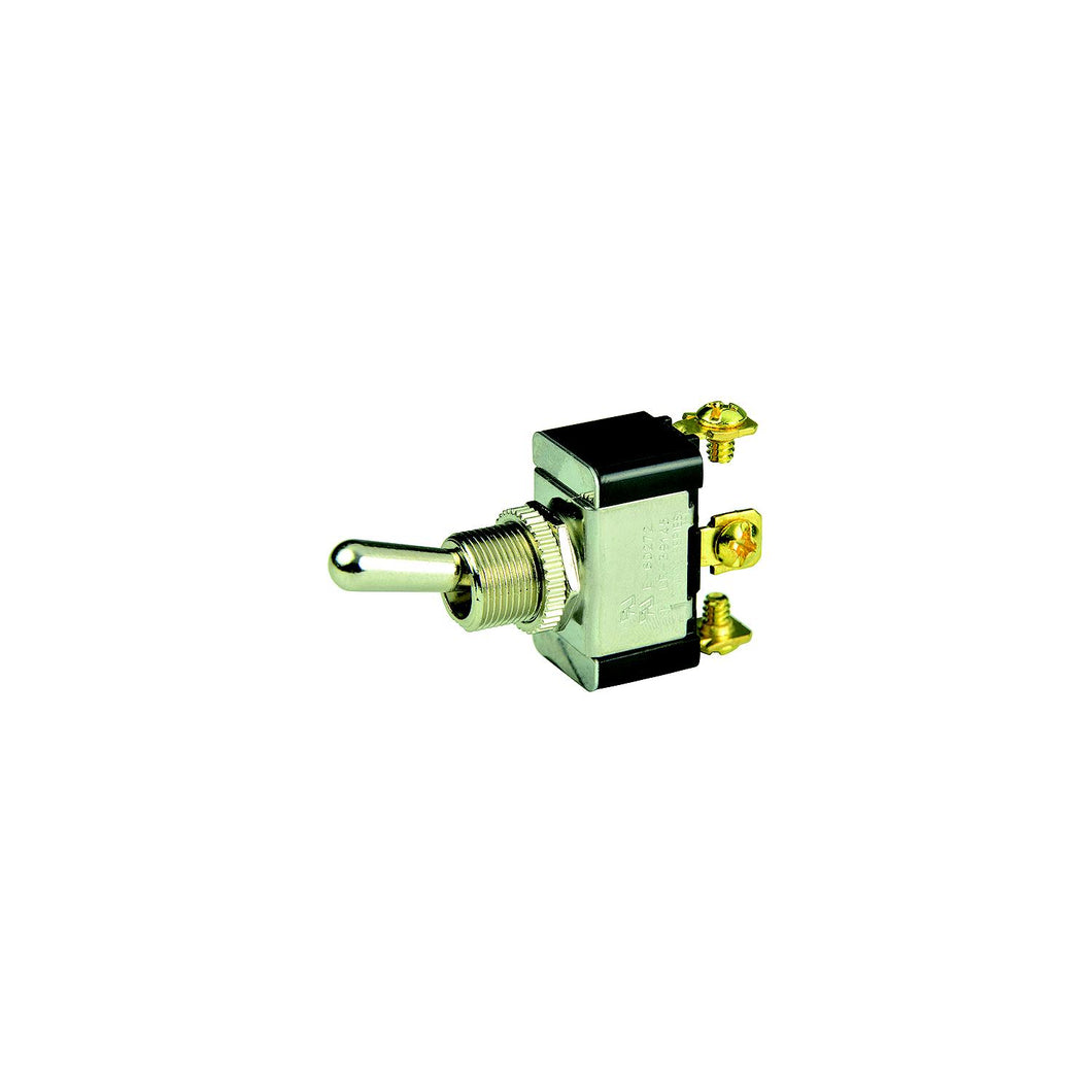 BEP 1002015 Chrome Plated Toggle Switch, On-Off-(On), SPDT, #6â€“32 Screw Terminals -Modern Boat Sales & Service