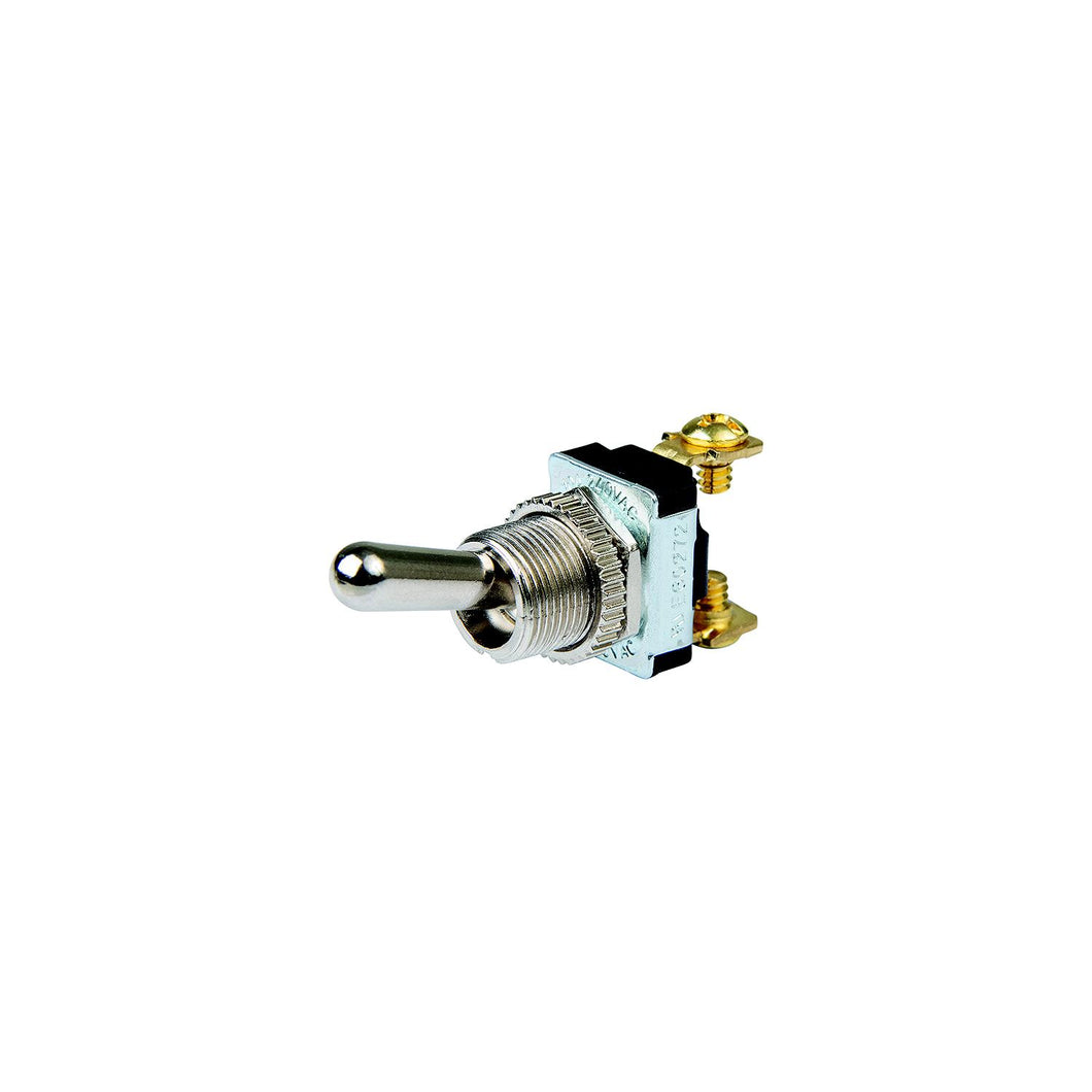 BEP 1002021 Chrome Plated Toggle Switch, Off-On, SPST, #6â€“32 Screw Terminals -Modern Boat Sales & Service