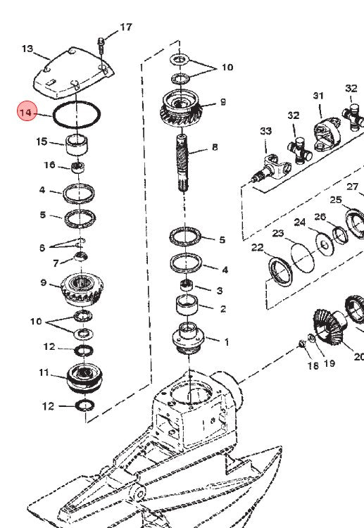 * 97387 MERCURY MRINE QUICKSILVER O-RING / Drawer #555 -Modern Boat Sales & Service