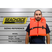 Seachoice Life Vest, Type II Personal Flotation Device, Orange, Adult -Modern Boat Sales & Service