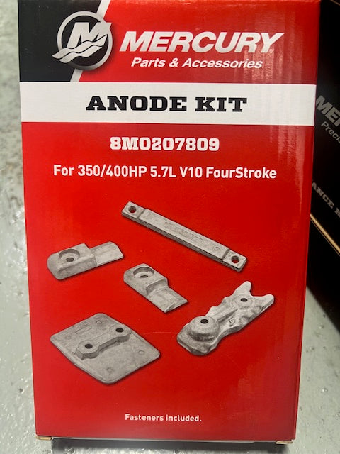 8M0207809 Mercury Marine/Quicksilver V10 Zinc Kit/375E