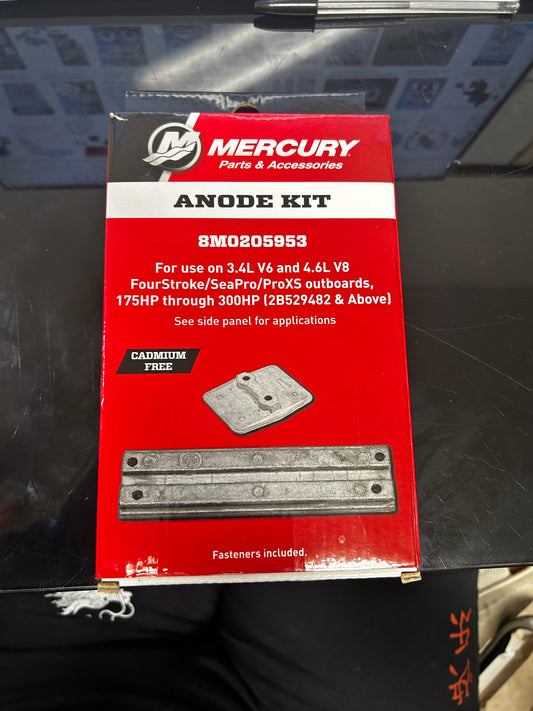 * 8M0205953 Mercury Marine/Quicksilver V6 & V8 Zinc Kit Anode Kit/I4 -Modern Boat Sales & Service