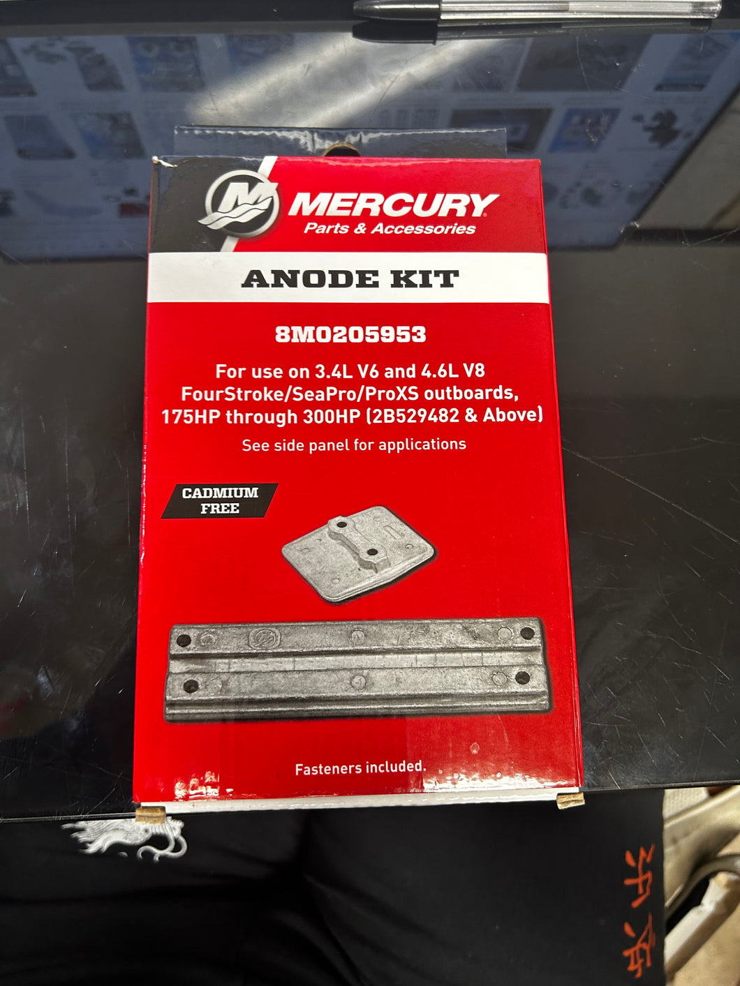 * 8M0205953 Mercury Marine/Quicksilver V6 & V8 Zinc Kit Anode Kit/I4 -Modern Boat Sales & Service