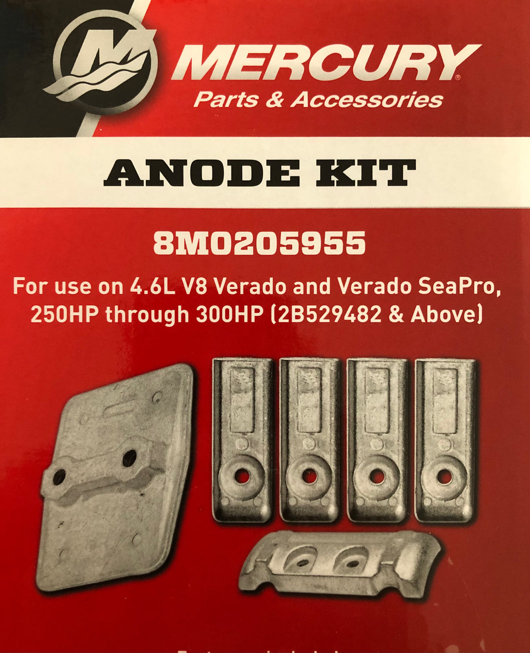 * 8M0205955 Mercury Marine Quicksilver Zinc Kit Anode Kit / H3 -Modern Boat Sales & Service