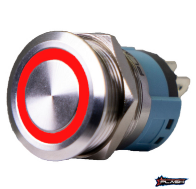 * PL22S-M-12VR PLASHLIGHTS Push Button Illuminated Switch / F2 -Modern Boat Sales & Service