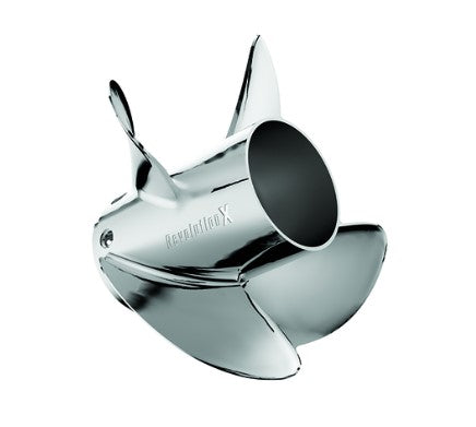 * 8M0182947 Mercury Revolution X Propeller 21P LH 4 Blade Stainless Steel/55A -Modern Boat Sales & Service