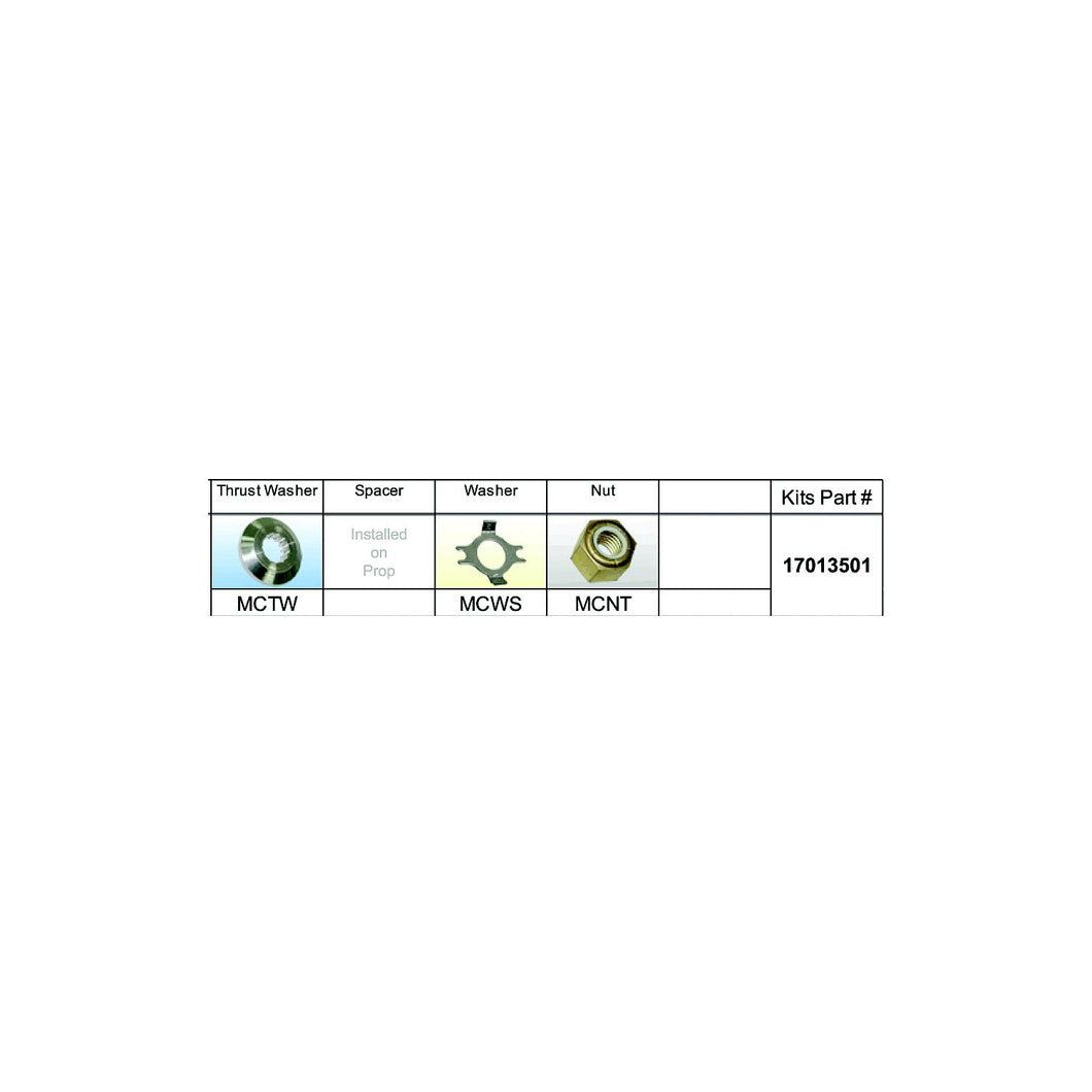 Solas 17013501 Fixed Hub Prop Hardware Kit - Mercury, Type C -Modern Boat Sales & Service
