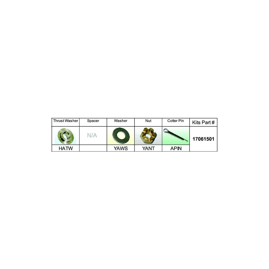 Solas 17061501 Fixed Hub Prop Hardware Kit - Honda, Type A -Modern Boat Sales & Service