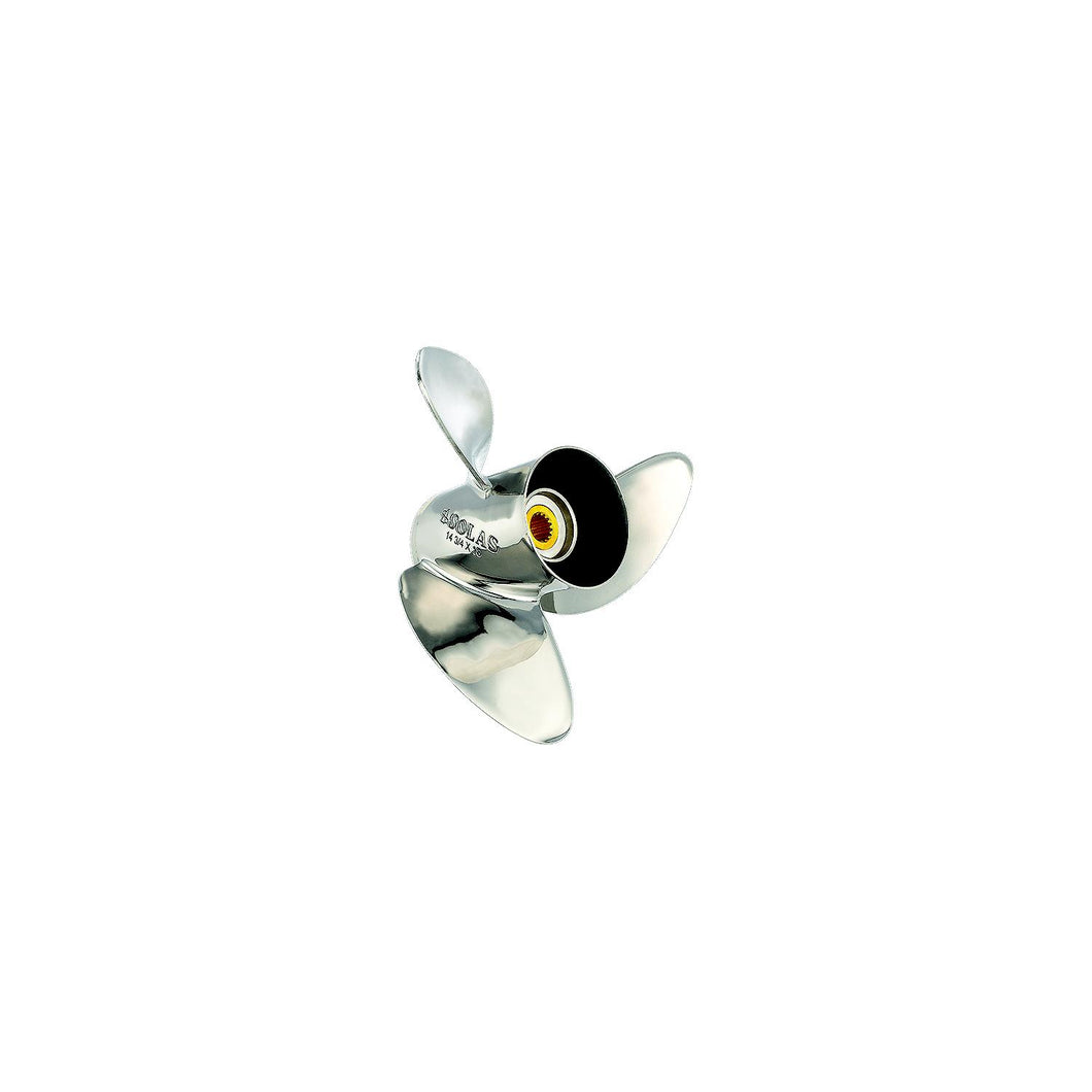 Solas 1551-148-19 HR Titan Stainless Steel 3-Blade Propeller For Mercury -Modern Boat Sales & Service