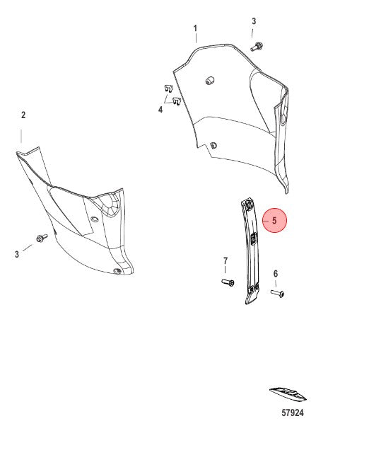 * 8M0100564 MERCURY MARINE FRONT COVER /310F -Modern Boat Sales & Service