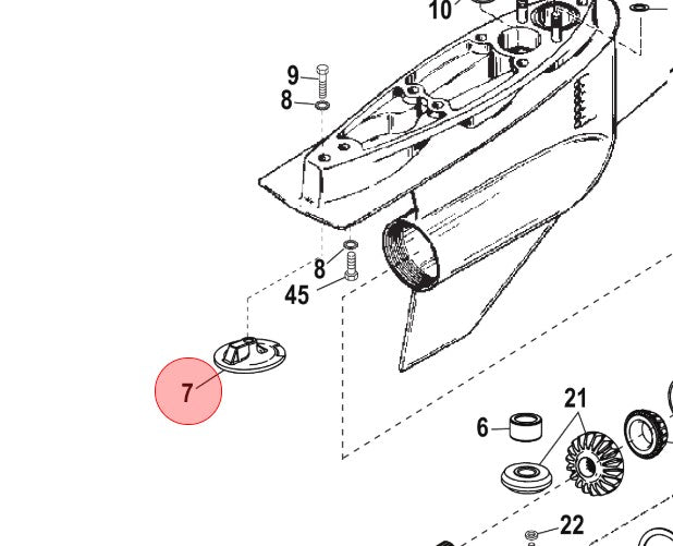 * 76214 Mercury Marine ANODE(ALUM) NO BOLT MERCURY MARINE /H3 -Modern Boat Sales & Service